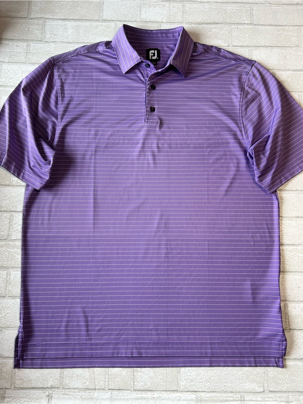 FootJoy Purple Pinstripe Golf Polo size XL